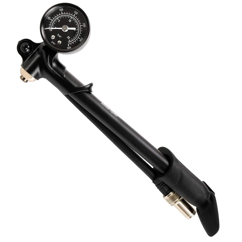 DNM High Pressure 300 PSI(20 BAR) Max Front Fork & Rear Shock Suspension Portable Mini Pump with Air Bleed Button - Image 1